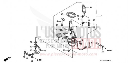 POMPE A CARBURANT (CBR900RRY,1/RE1) CBR900RRY de 2000